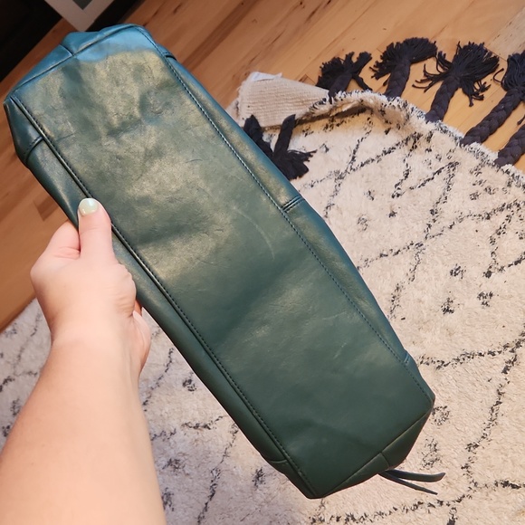 Soprano leather teal bag - Picture 5 of 11